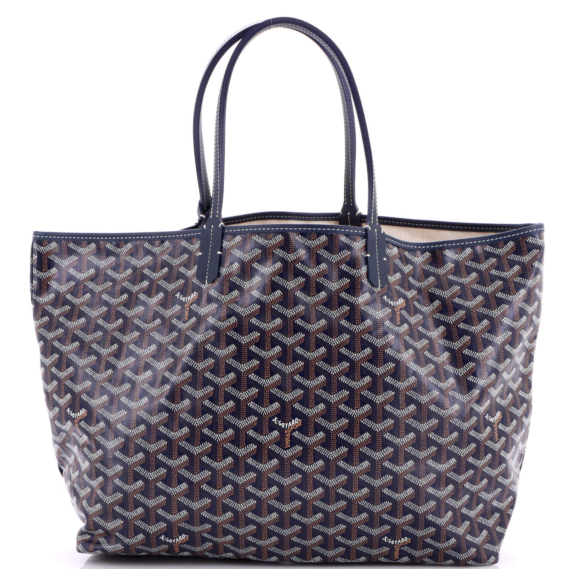 Pre-Owned Goyard Saint Louis Tote Coated Canvas PM, Main, color, 