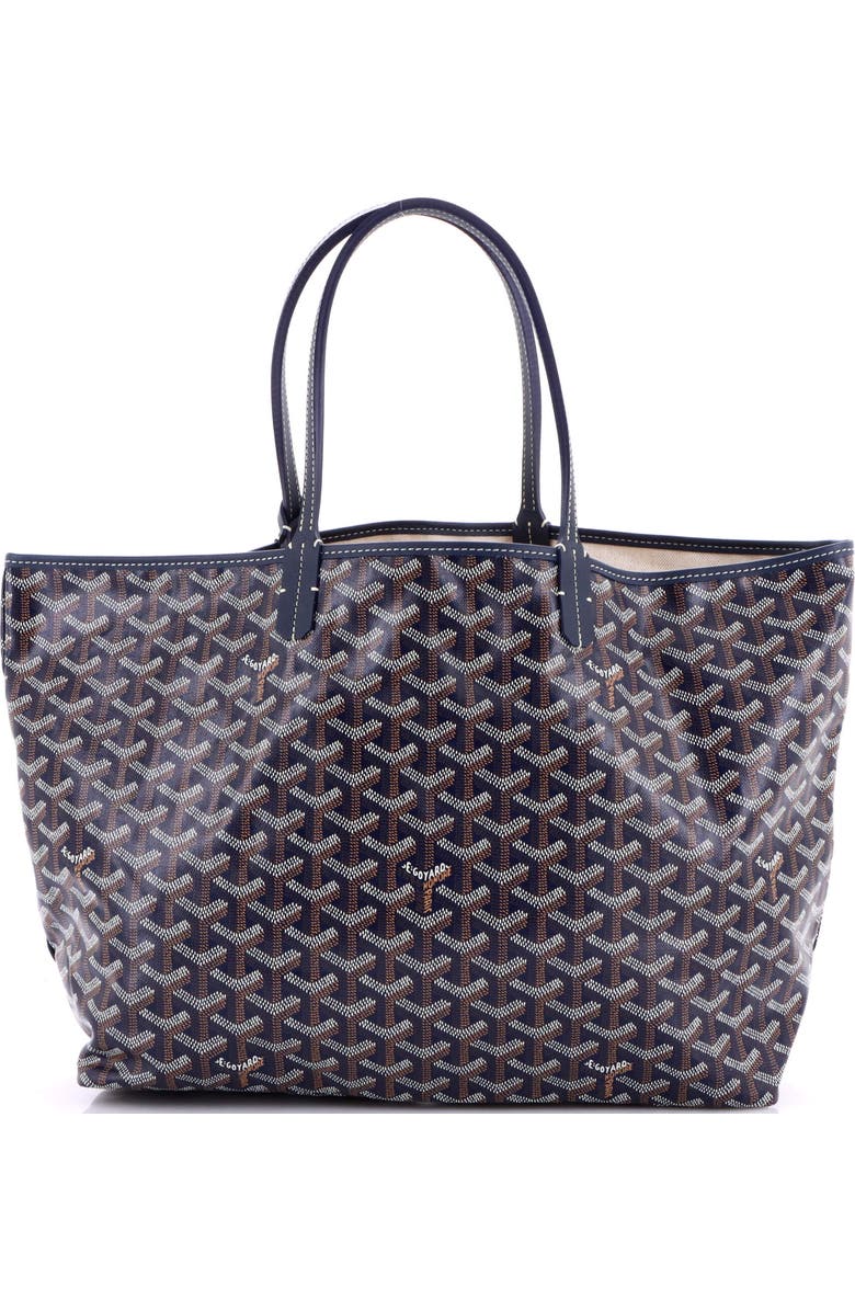 Pre-Owned Goyard Saint Louis Tote Coated Canvas PM, Main, color, Blue