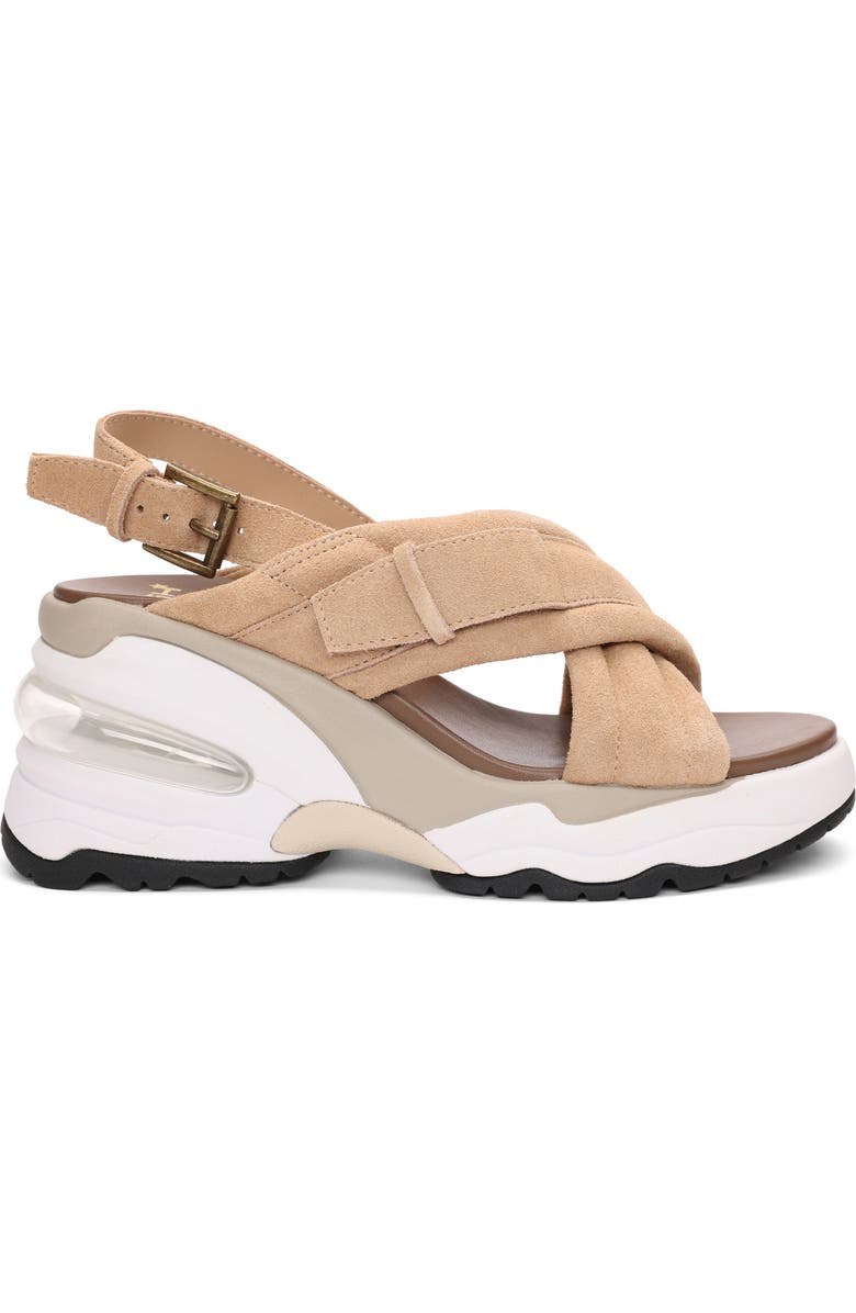 Ash Delia Slingback Wedge Sandal, Alternate, color, Desert