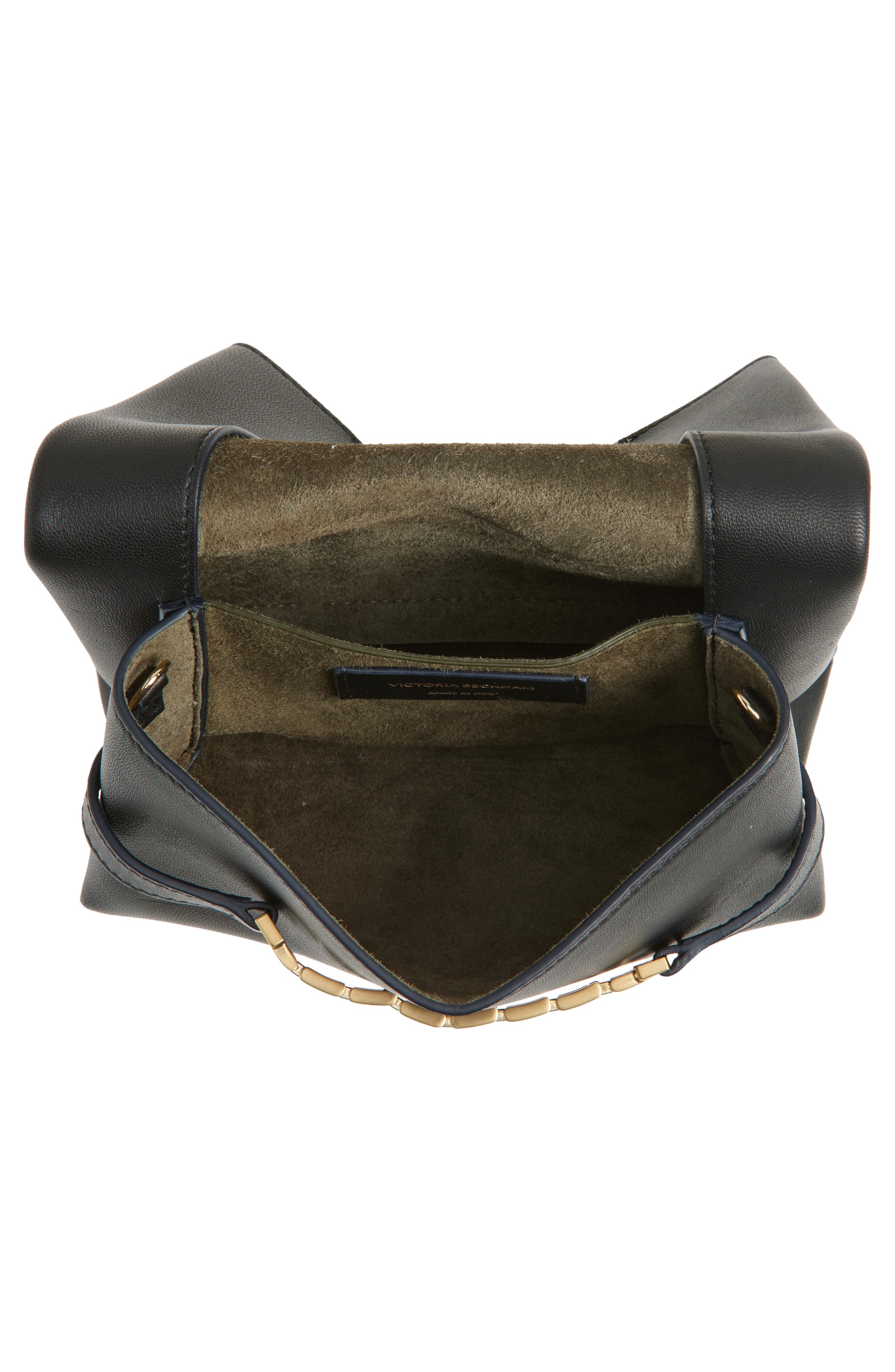 Victoria Beckham Mini Chain Pouch Clutch, Alternate, color, Black