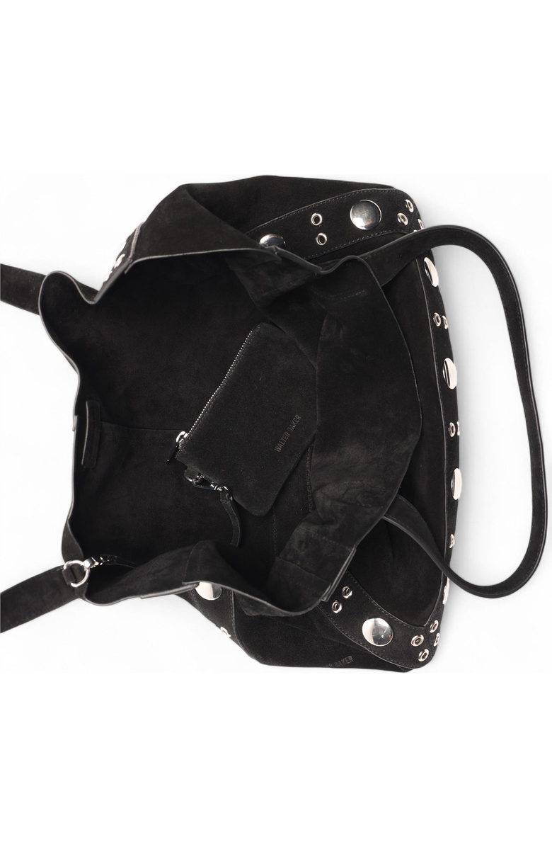 Walter Baker Flynn Studded Tote, Alternate, color, Black Suede