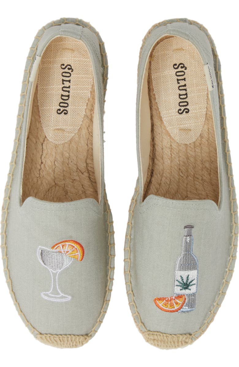 Soludos Agave Embroidered Espadrille, Main, color,