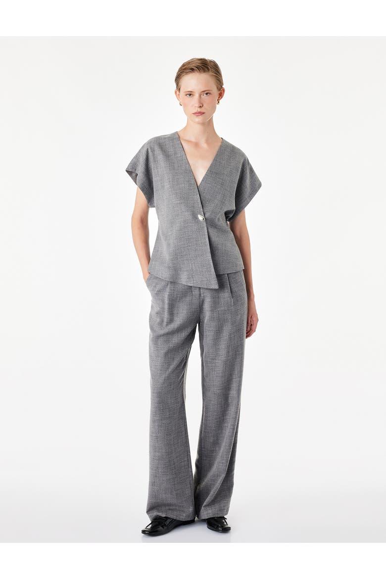 V Neck Vest, Main, color, ANTHRACITE