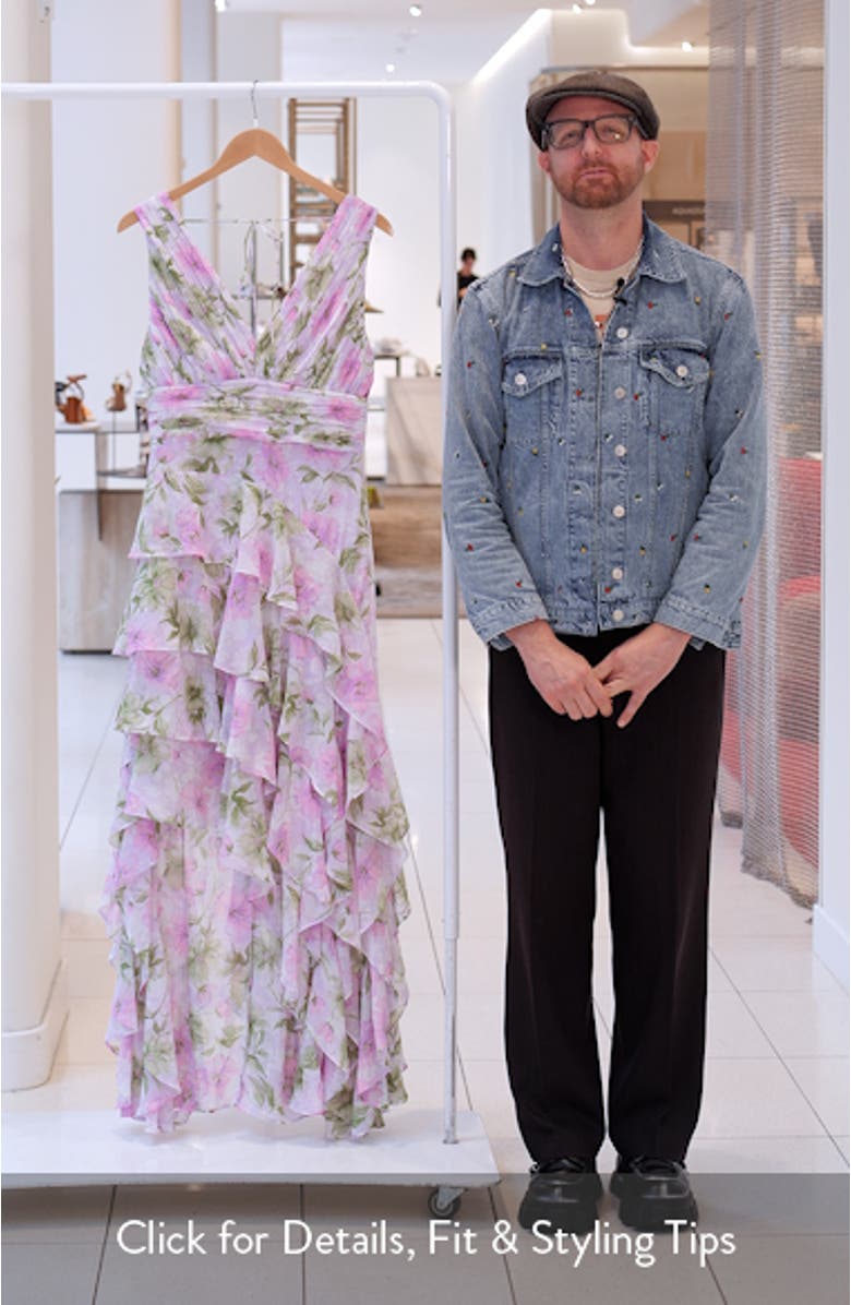 Cytherea Floral High-Low Dress, sales video thumbnail