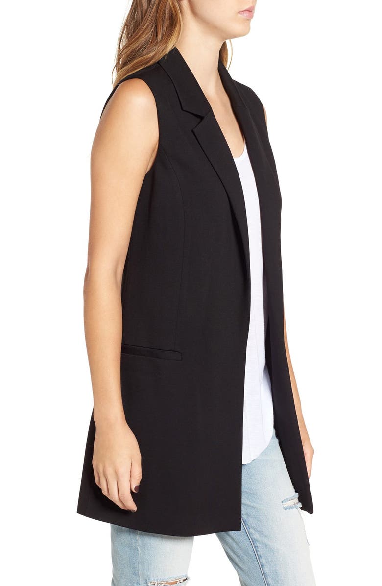 Leith Stretch Ponte Long Vest, Alternate, color, 