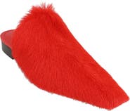 FERRAGAMO Selestina Genuine Hair Mule