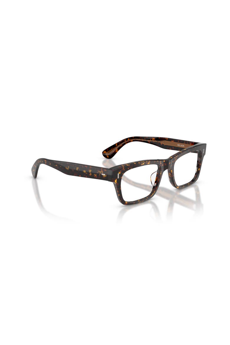 52mm Rectangle optical glasses, Alternate, color, Tortoise