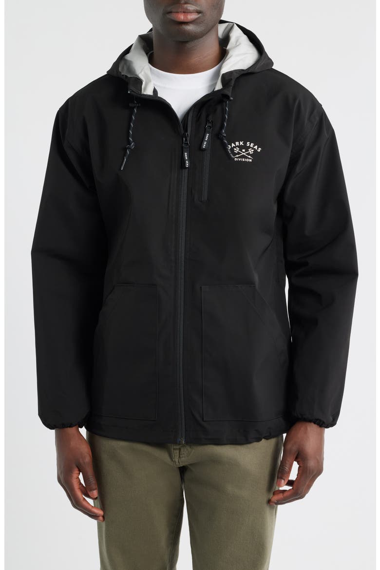 Port Water Repellent Windbreaker, Alternate, color, BLACK