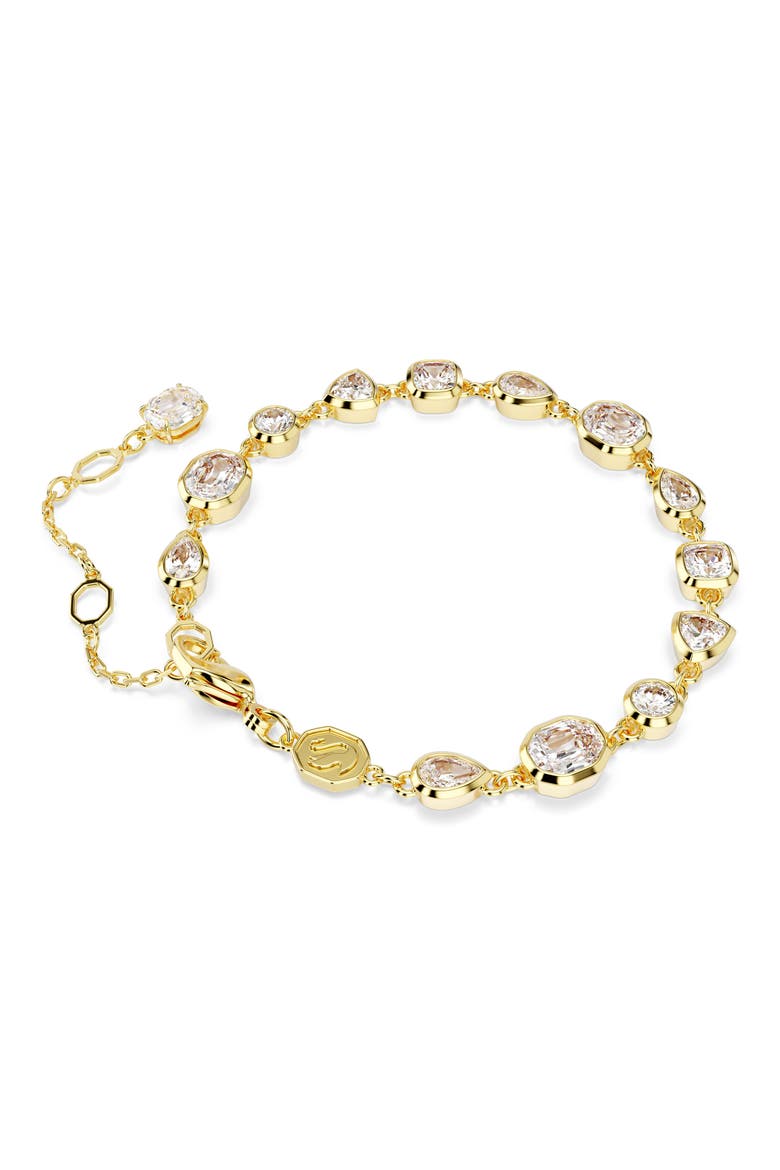 Imber All Round Crystal Bracelet, Alternate, color, WHITE/ GOLD