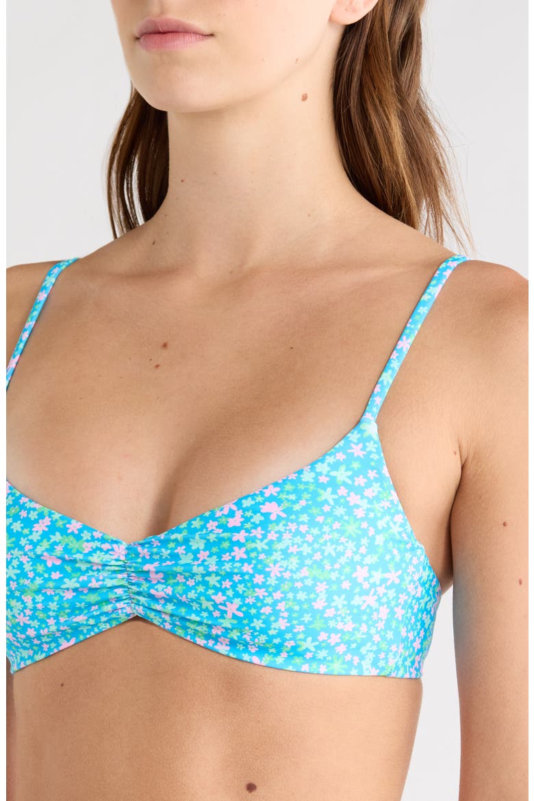 Gathered Crop Bikini Top, Alternate, color, OCEAN KISSES