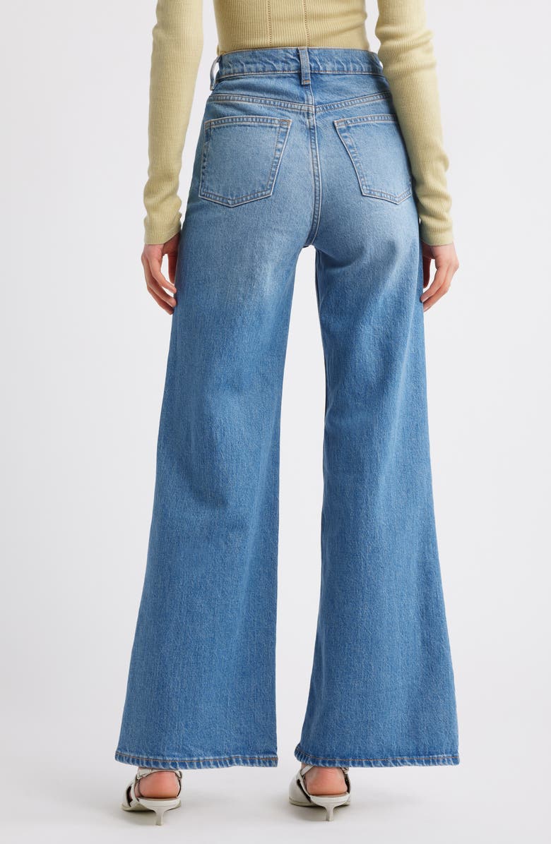 & Other Stories High Waist Wide Leg Jeans, Alternate, color, Blue Dusty Light