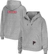 WEAR by Erin Andrews Women's WEAR by Erin Andrews Heathered Gray Atlanta Falcons Team Full-Zip Hoodie