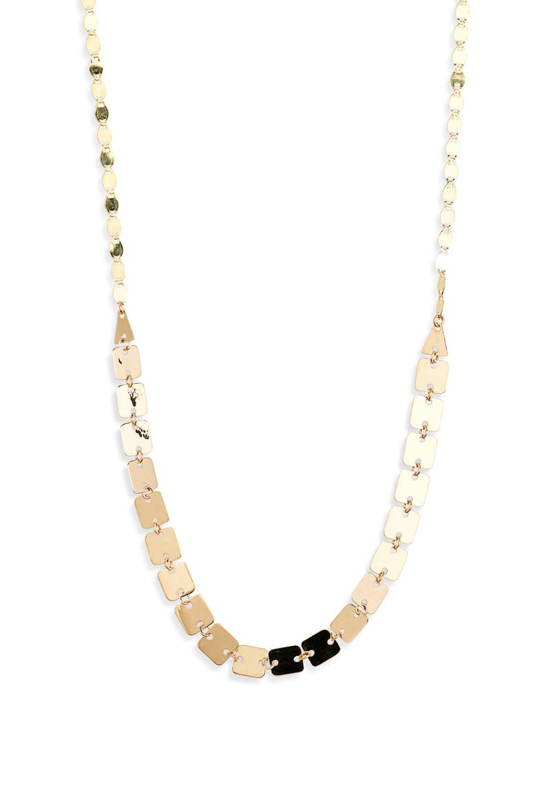 Square & Petite Nude 14K Gold Links Chain Necklace, Main, color, YELLOW