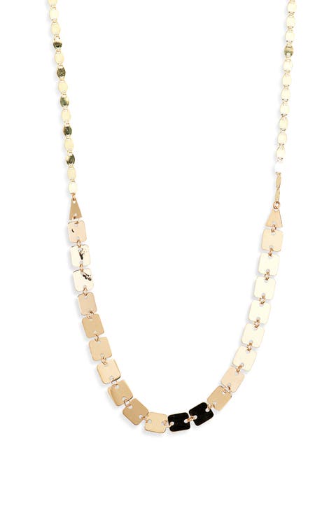 Square & Petite Nude 14K Gold Links Chain Necklace