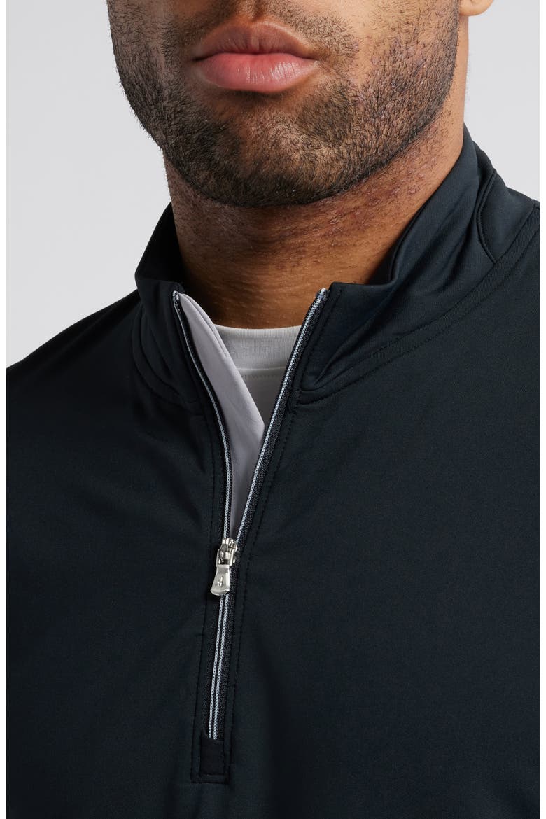 Motion Performance Quarter Zip Pullover, Alternate, color, BLACK