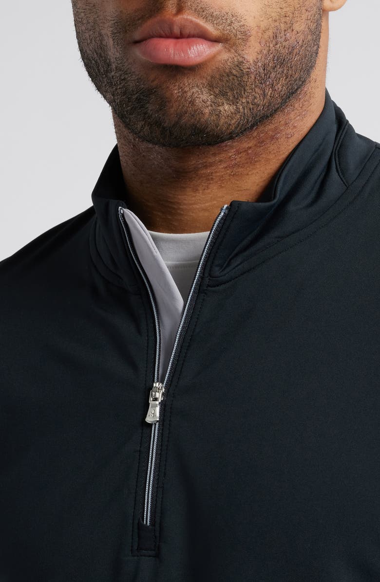 johnnie-O Motion Performance Quarter Zip, Alternate, color, Black