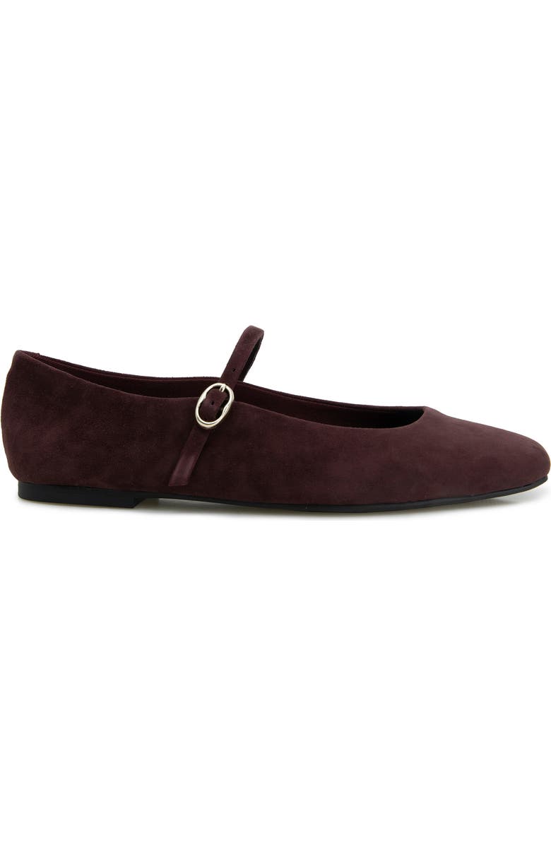Kenneth Cole Jasper Mary Jane Flat, Alternate, color, Burgundy Suede
