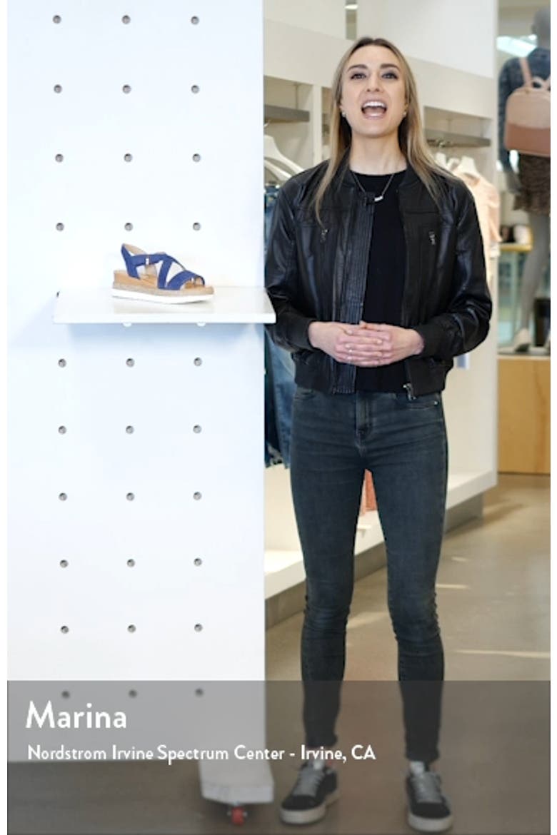 Jules Espadrille Platform Sandal video