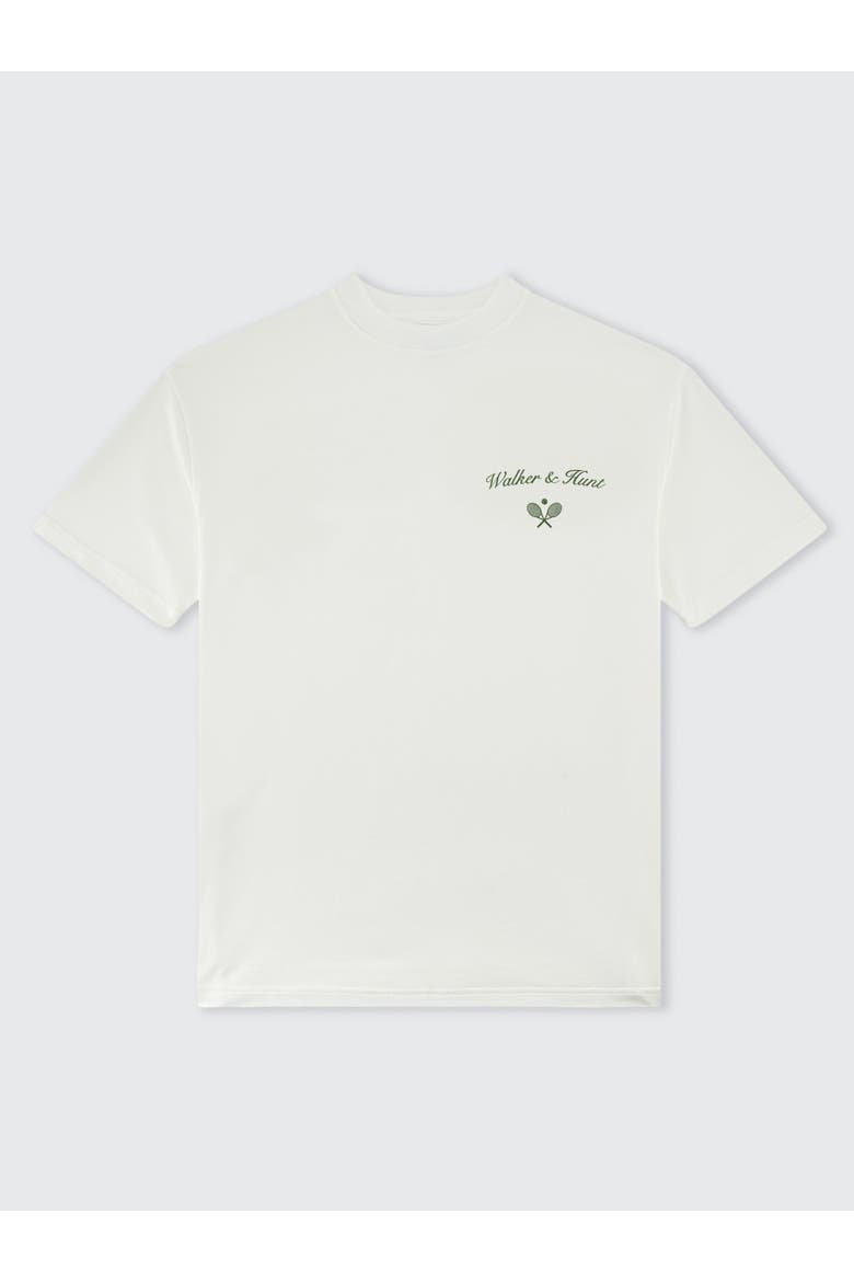 Saint-Tropez Tennis Club Oversized Tee, Alternate, color, Cream