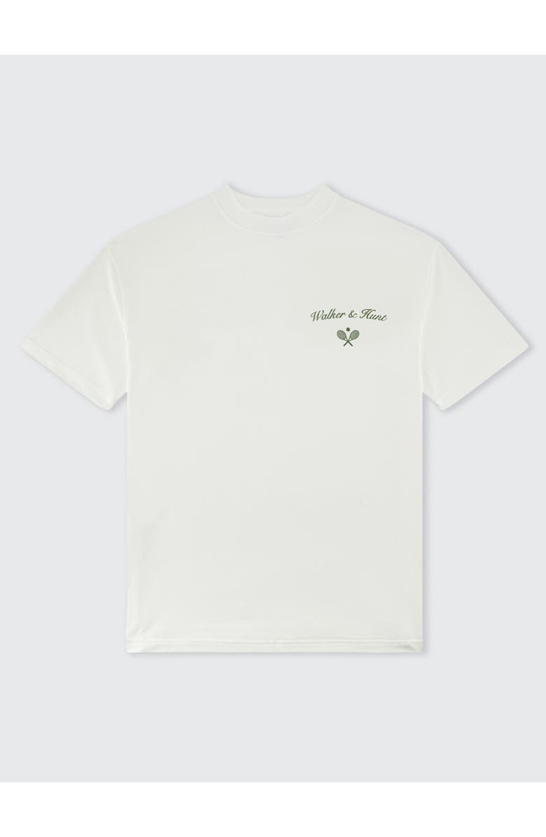 Walker & Hunt Saint-Tropez Tennis Club Oversized Tee, Alternate, color, Cream
