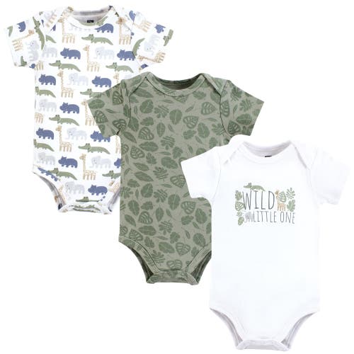 Hudson Baby Soft Cotton Bodysuit Triple Pack