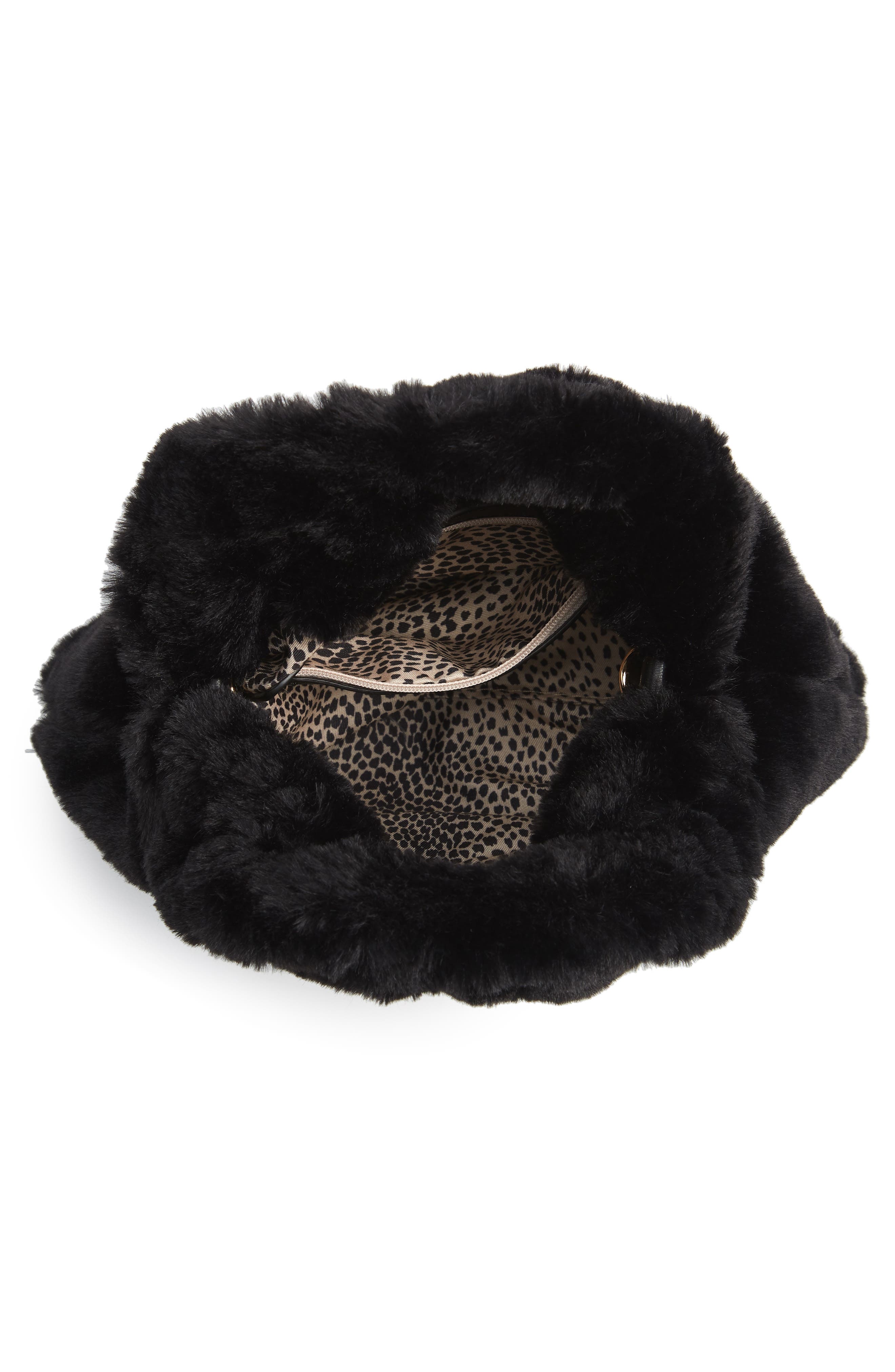 Sole Society Loray Faux Fur Bag, Alternate, color, 