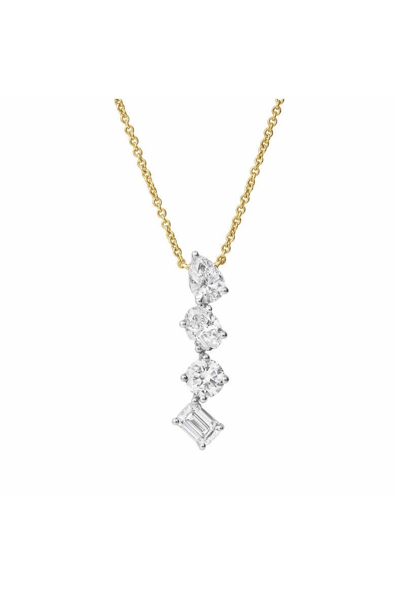 Selara 14K Gold Lab Grown Diamond Necklace - 2 Ct, Main, color, 14K Yellow Gold