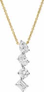 LuvMyJewelry Selara 14K Gold Lab Grown Diamond Necklace - 2 Ct
