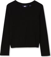 Lands' End Girls Long Sleeve Sparkly Knit Top