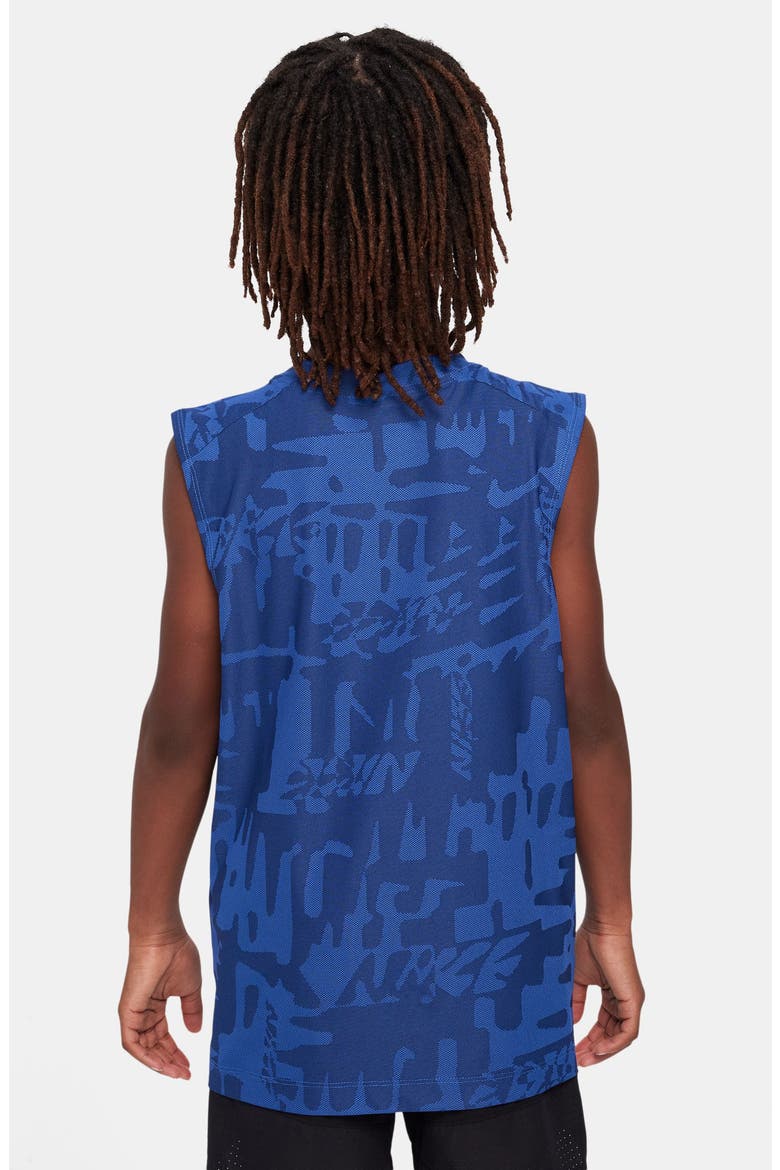 Kids' Dri-FIT Multi Muscle Tee, Alternate, color, GAME ROYAL/ WHITE