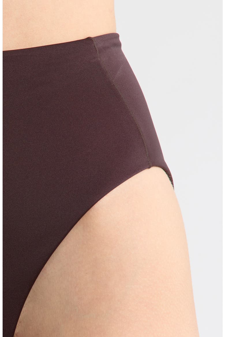 Hi Hi High Waist Bikini Bottoms, Alternate, color, COLD BREW