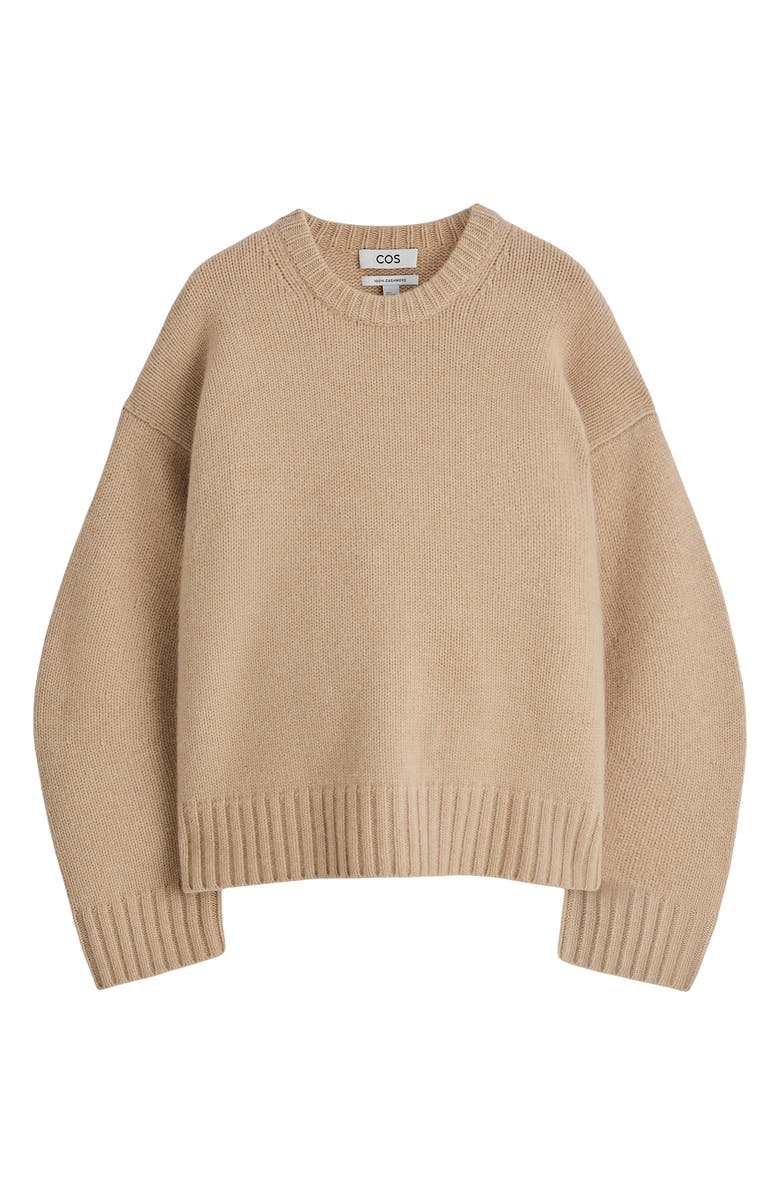 COS Chunky Cashmere Sweater, Alternate, color, Beige Medium Dusty