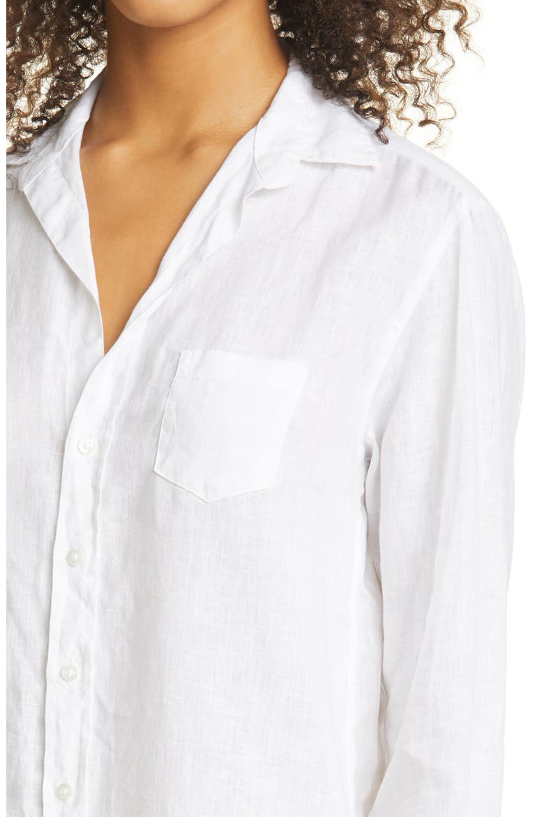 Mary Classic Long Sleeve Shirtdress, Alternate, color, WHITE LINE