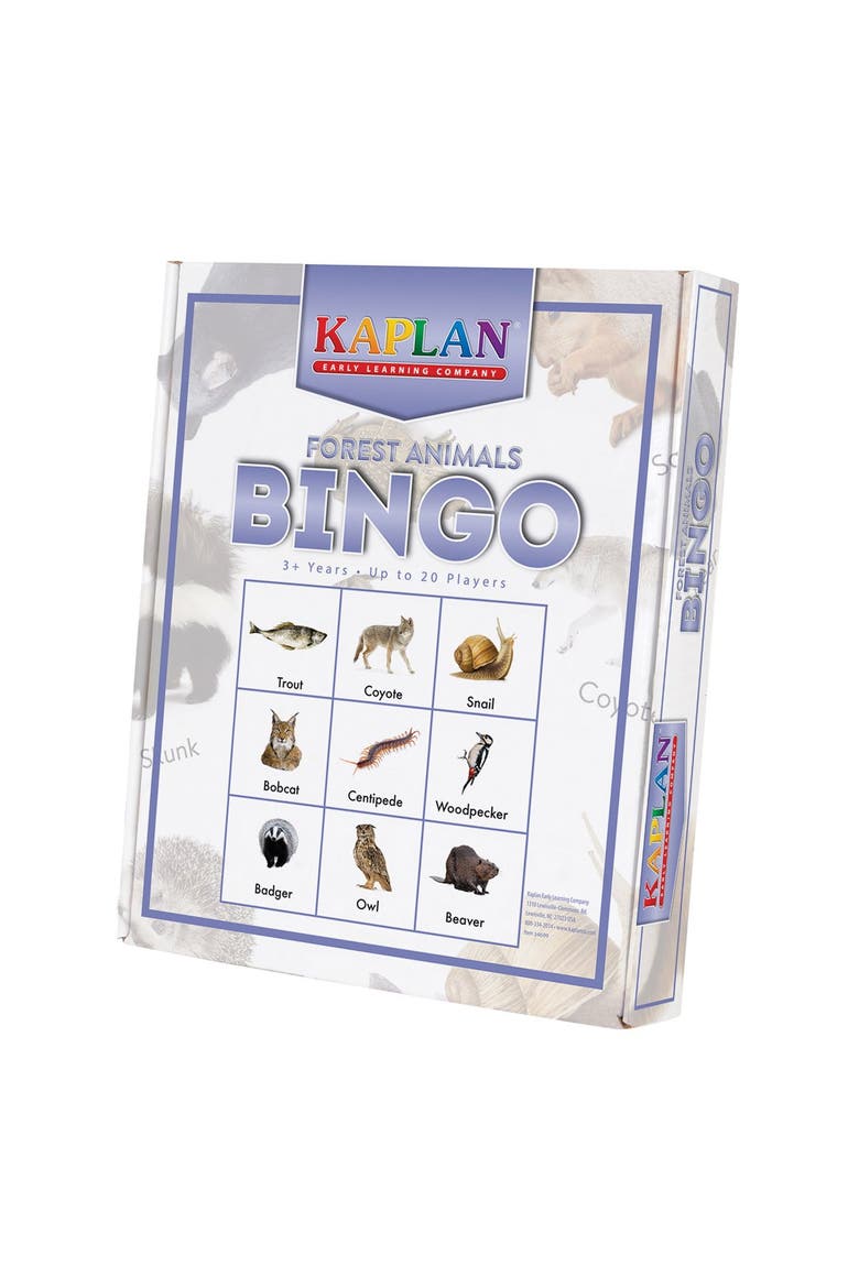 Forest Animals Bingo Learning Game, Alternate, color, Multi