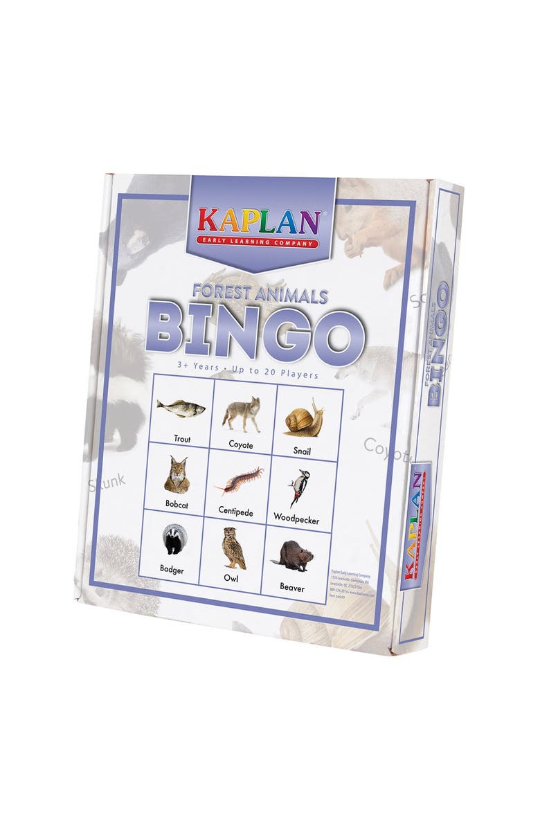 Kaplan Early Learning Company Forest Animals Bingo Learning Game, Alternate, color, Multi