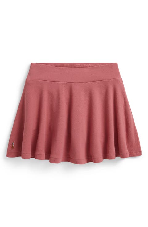 Kids' Stretch Cotton Mesh Skort