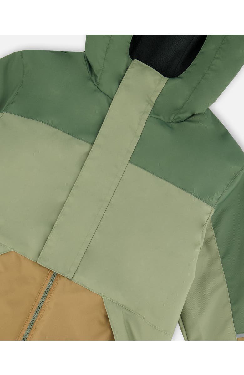 Deux par Deux Little Boy's Two-Piece Mid-Season Outerwear Set Pale Green, Sage, Tan, And Gray, Alternate, color, 