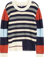 CITY BLUES Stripe Colorblock Sweater