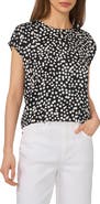 Halogen® Polka Dot Crepe Top