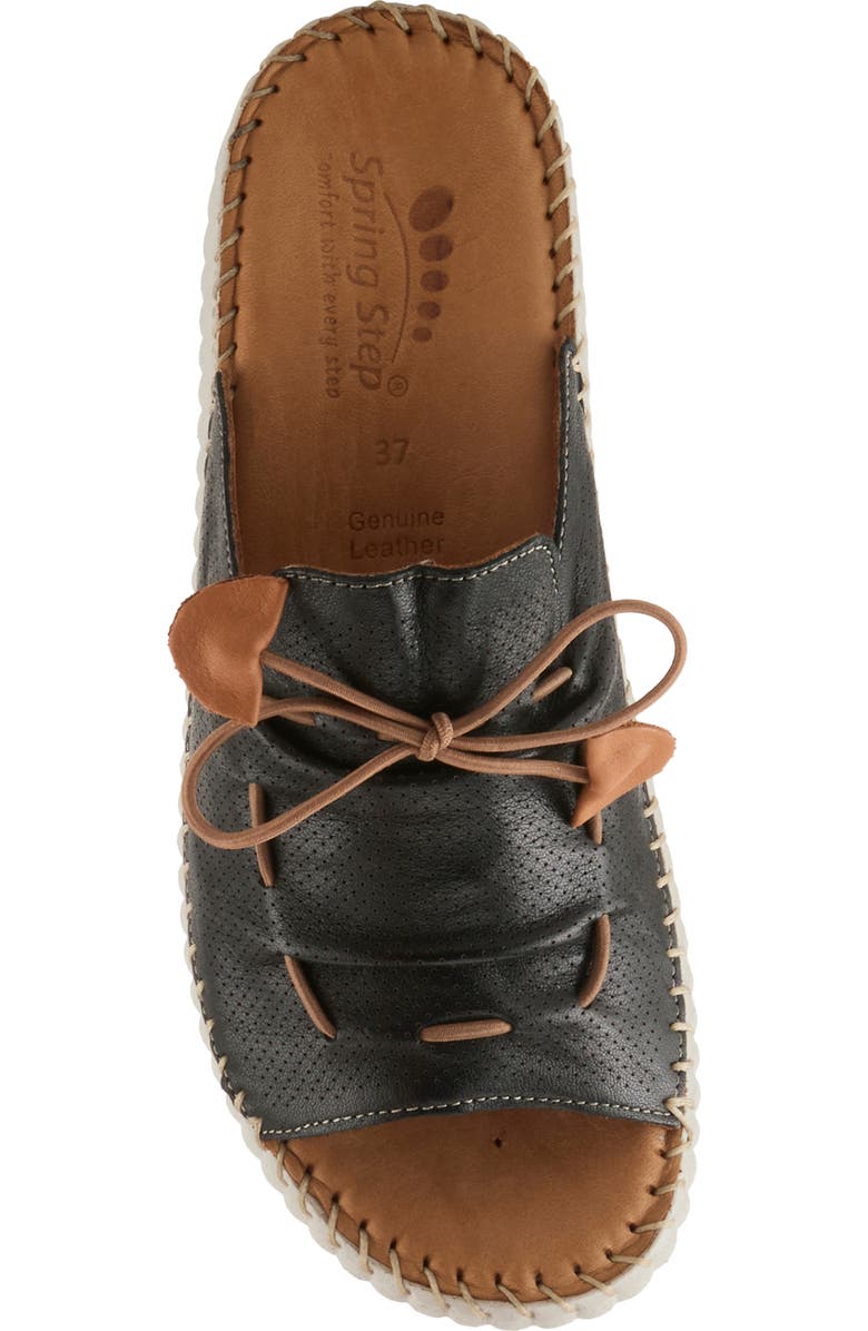 Spring Step Nevelle Wedge Sandal, Alternate, color, Black