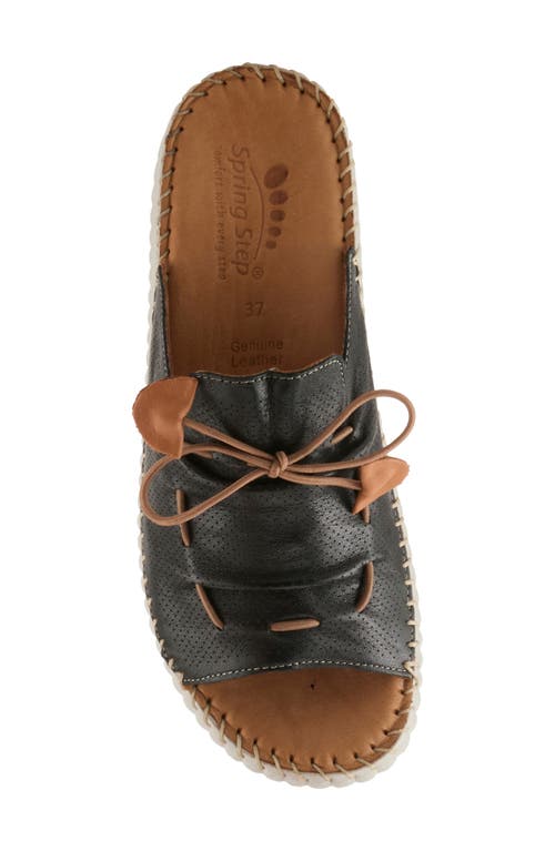 Spring Step Nevelle Wedge Sandal In Black
