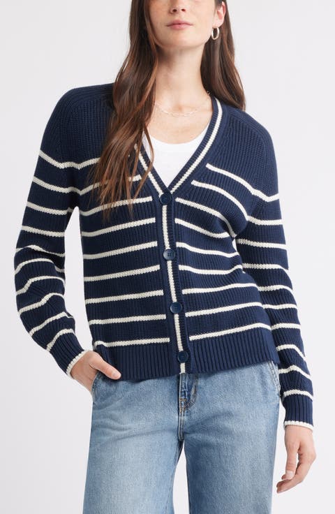 Shaker Stitch Short Cardigan