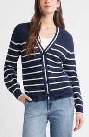 Caslon® Shaker Stitch Short Cardigan