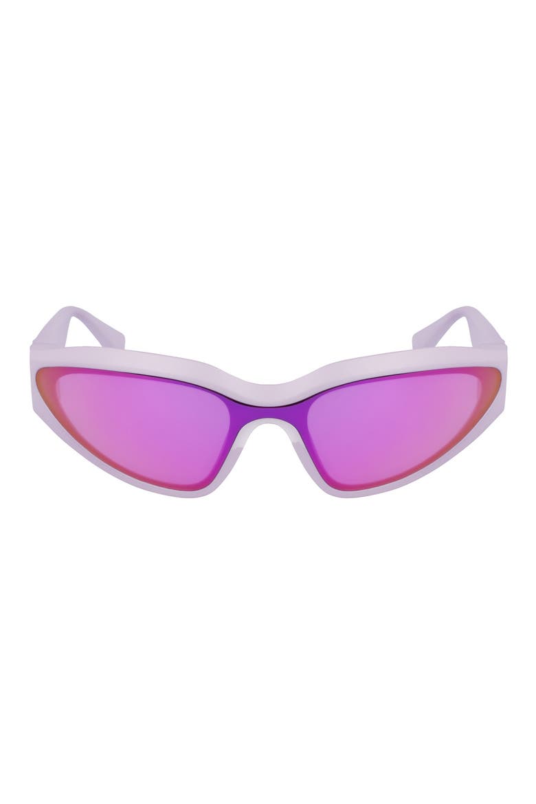 69mm Shield Sunglasses, Main, color, METALLIC LILAC