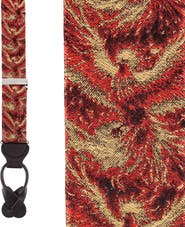 Trafalgar Phoenix Soaring Silk Button End Suspenders