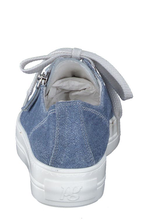 Paul Green Skylar Platform Sneaker In Jean Denim