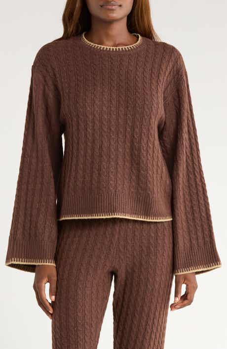 Rylynn Cable Flare Sleeve Sweater