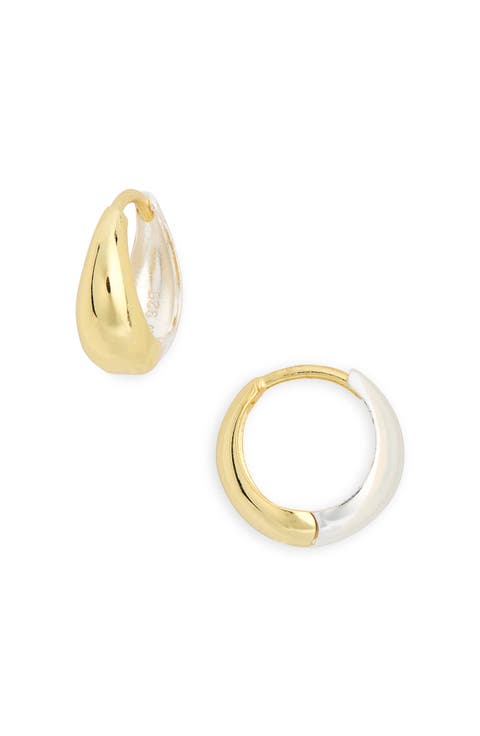 Split Huggie Hoop Earrings