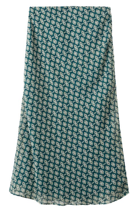 Print Maxi Skirt