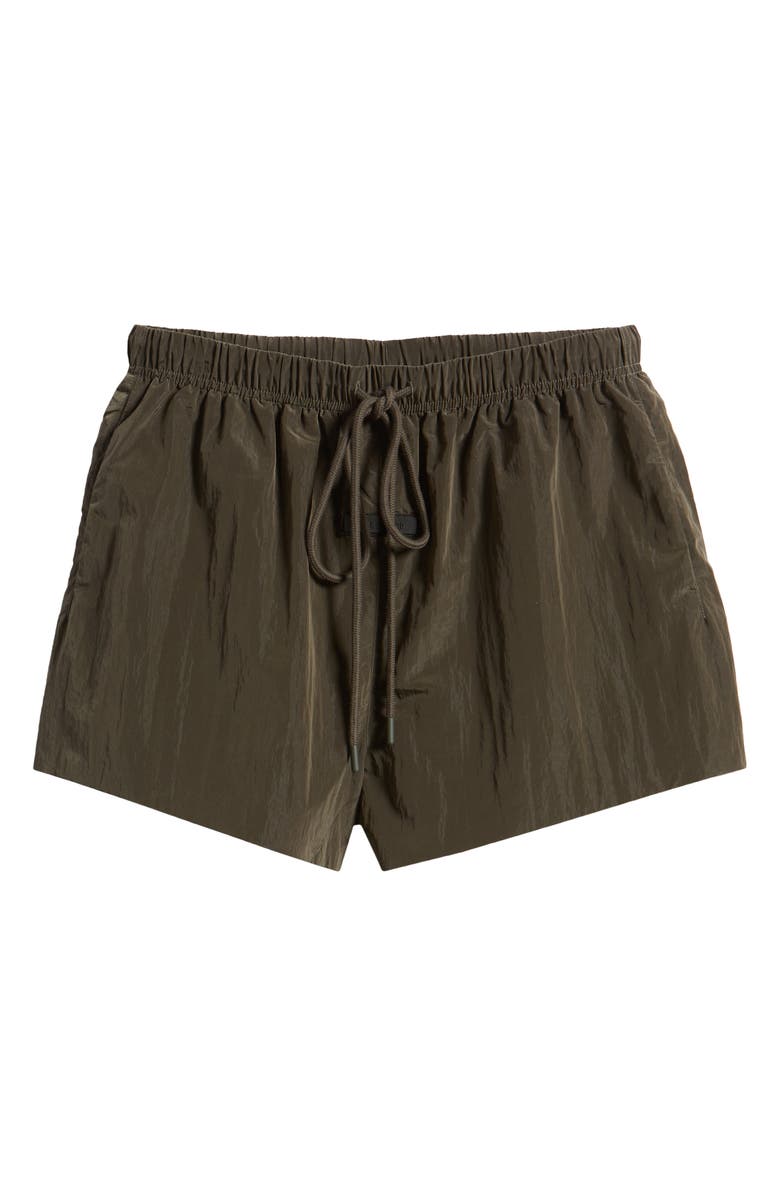 Fear of God Essentials Nylon Running Shorts, Alternate, color, Ink